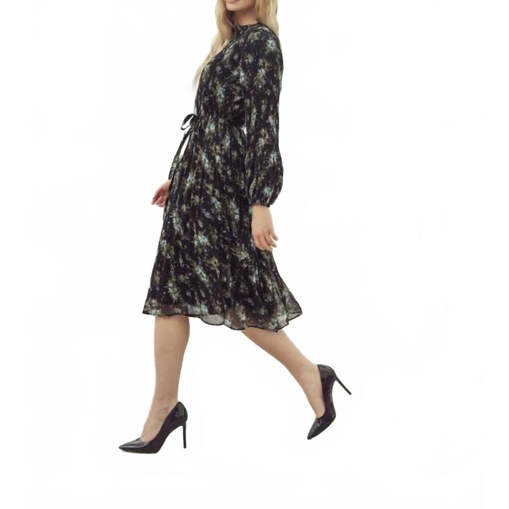 NEW JAPPAREL jenna midi dress in green floral